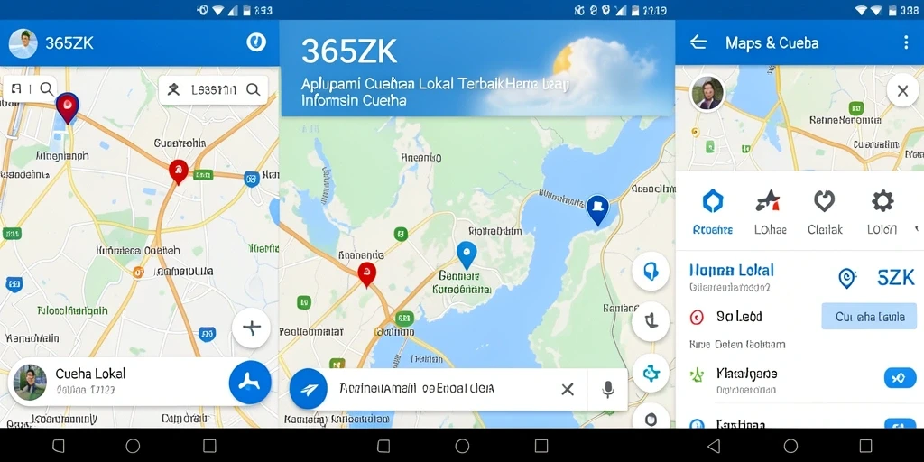 Antarmuka aplikasi 365ZK menampilkan ramalan cuaca harian yang jelas dan informatif.