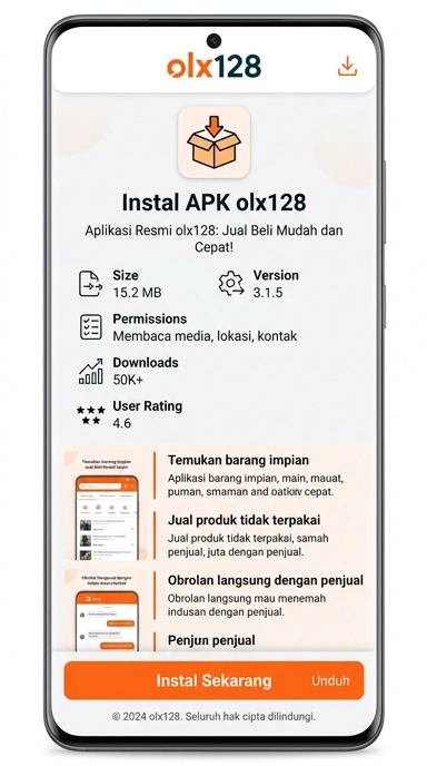 Tampilan halaman APK olx128