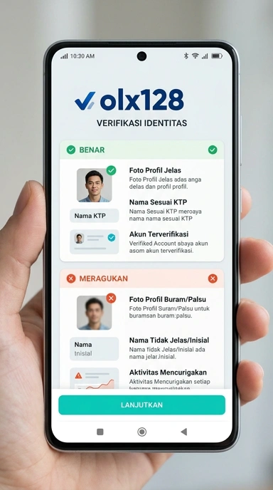 Tampilan kanal resmi olx128